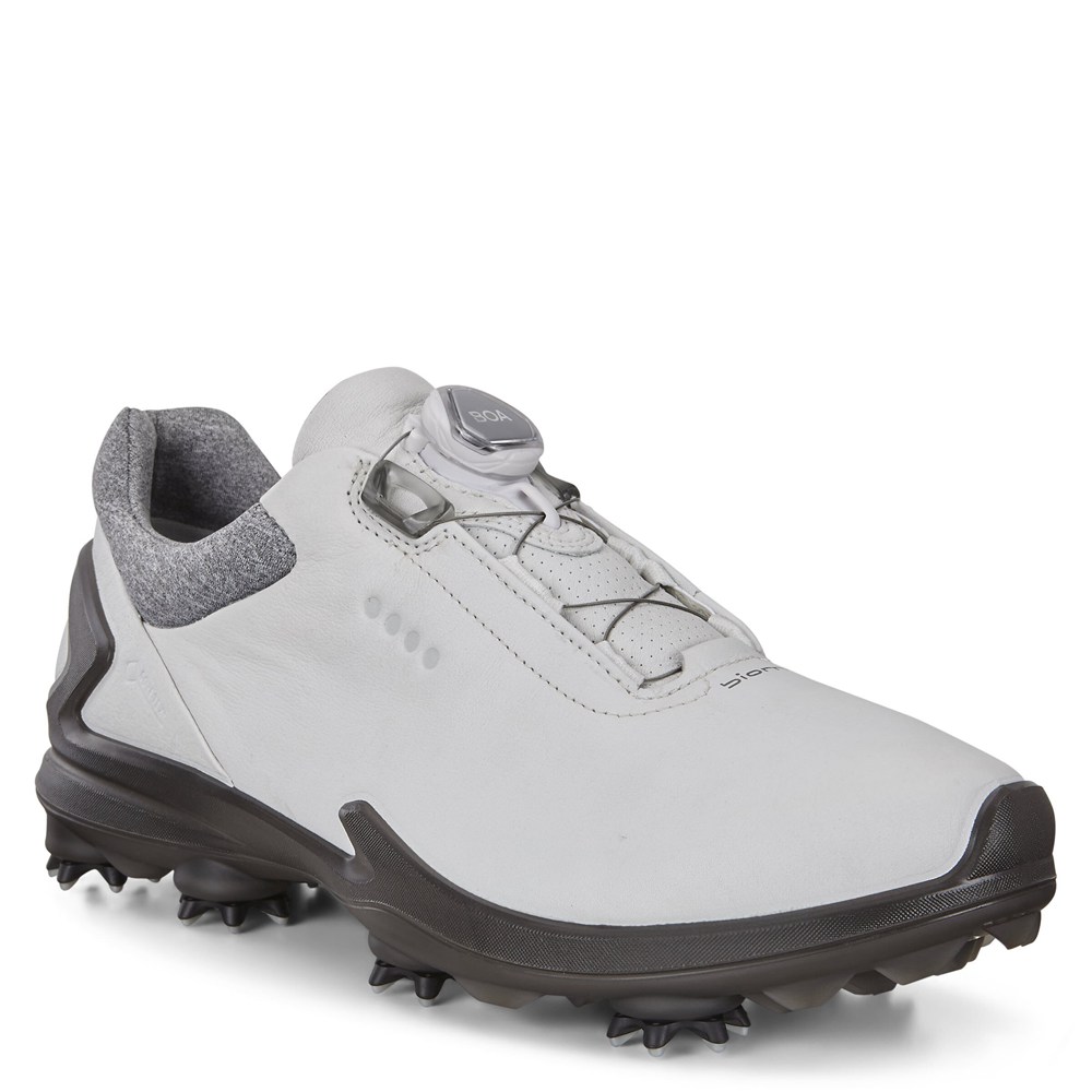 Mens Golf Shoes - ECCO Biom G3 - White/Black - 2647GCUYA
